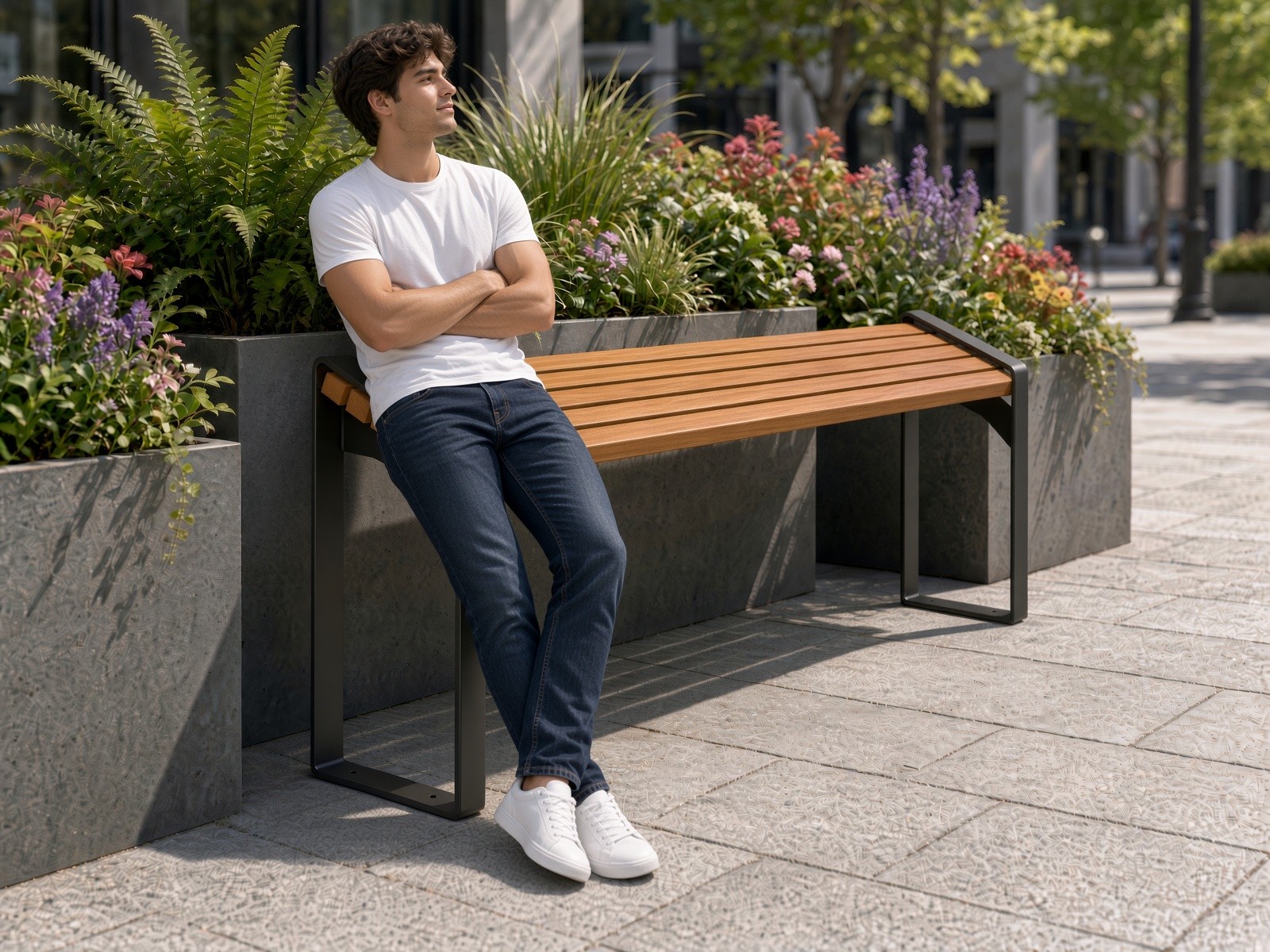 Anlehnbank Bronisław 180 cm – Foto 2