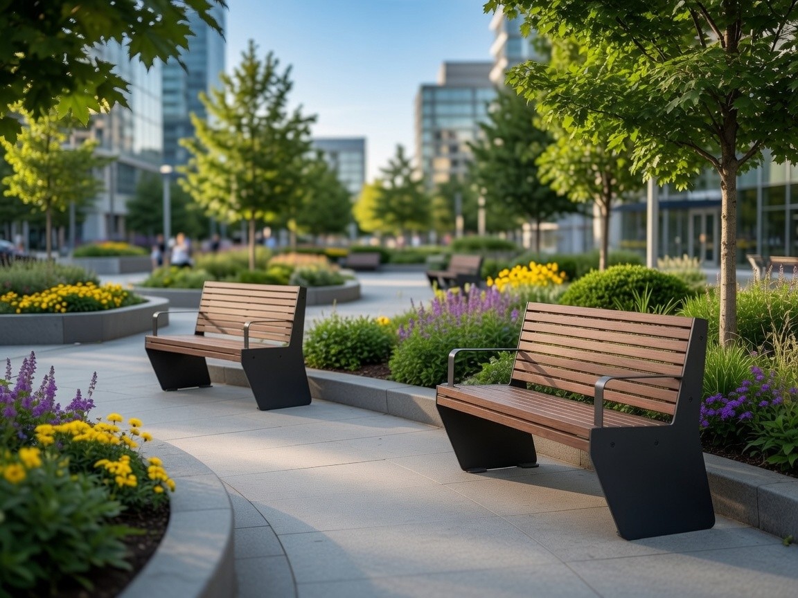 Ricardo Park Bench with Backrest and Armrests 182 cm – photo 2