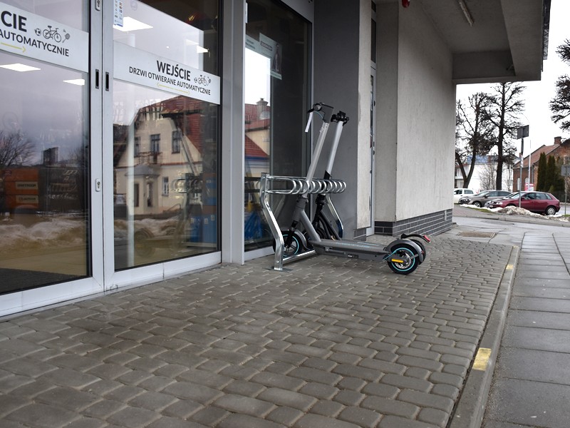 Scooterständer Kazimierz 5 Stellplätze 144 cm – Foto 4
