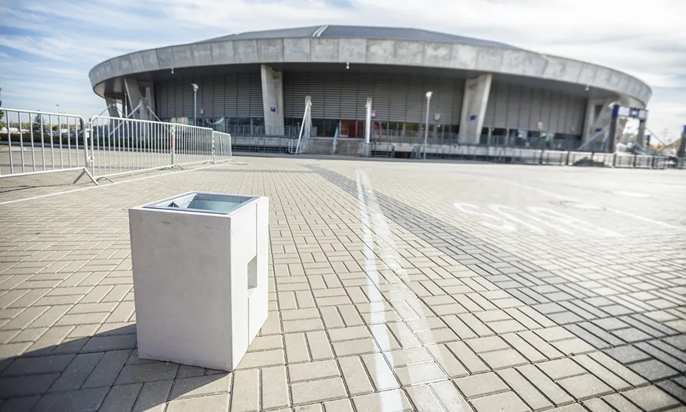 Kosz uliczny Ellen 40 l z popielniczką – foto 4
