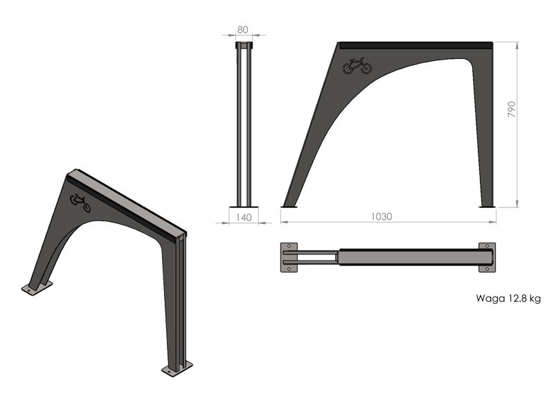 Fahrradständer Dieter 2 Stellplätze – Foto 5
