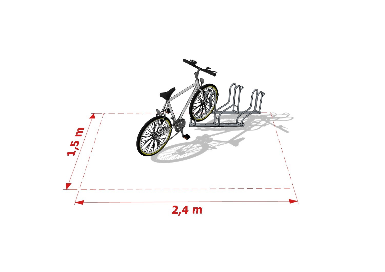 Scarlett Bike Rack, 3 Spaces – photo 8