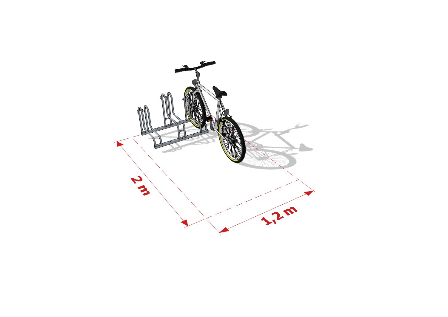 Scarlett Bike Rack, 3 Spaces – photo 9
