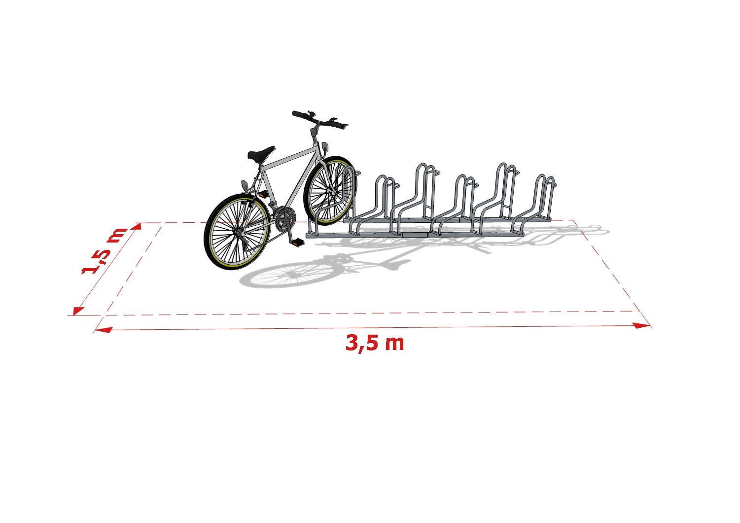 Scarlett Bike Rack, 6 Spaces – photo 8