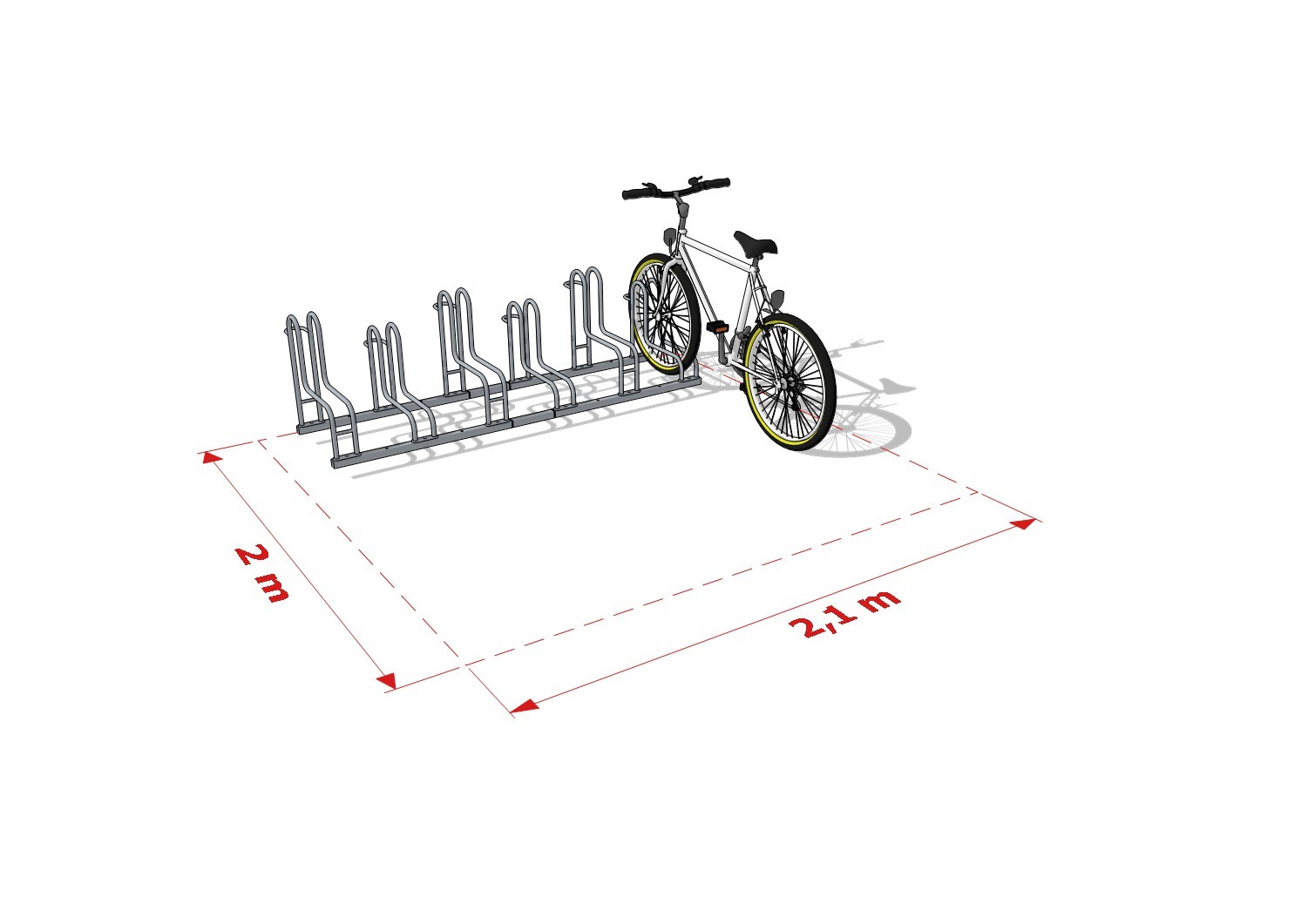 Scarlett Bike Rack, 6 Spaces – photo 9