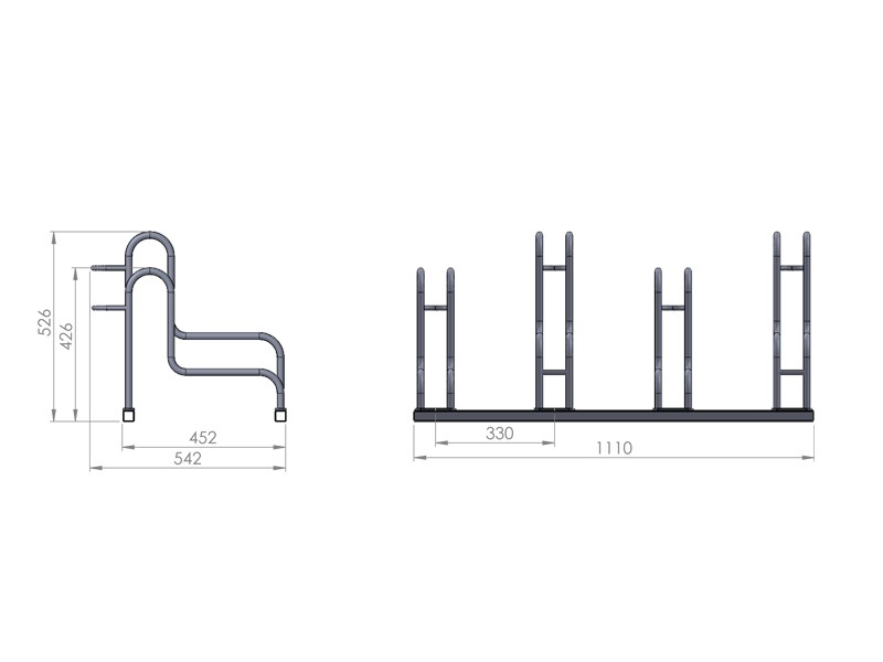Scarlett 4-Space Bike Rack – photo 7
