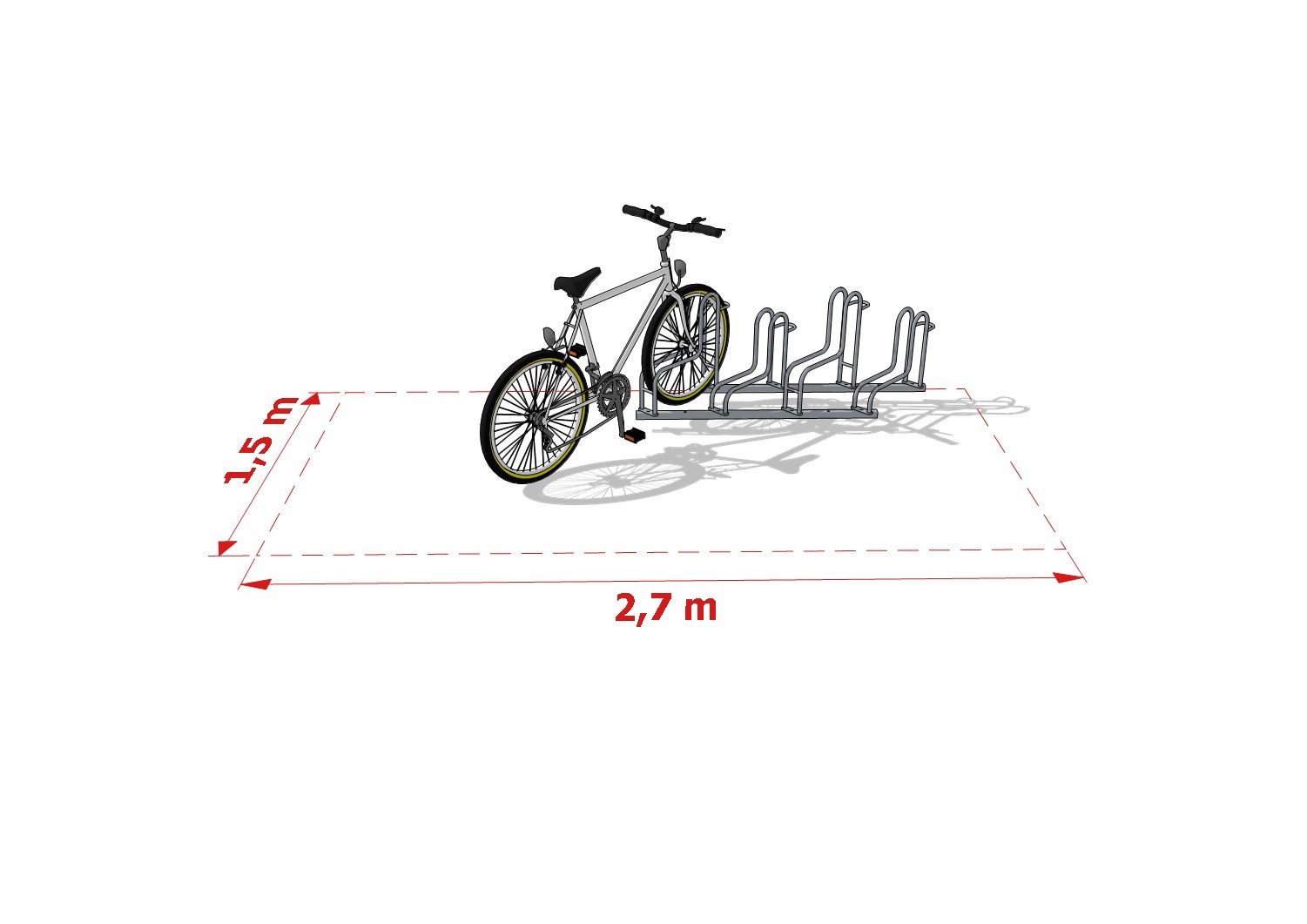 Scarlett 4-Space Bike Rack – photo 8