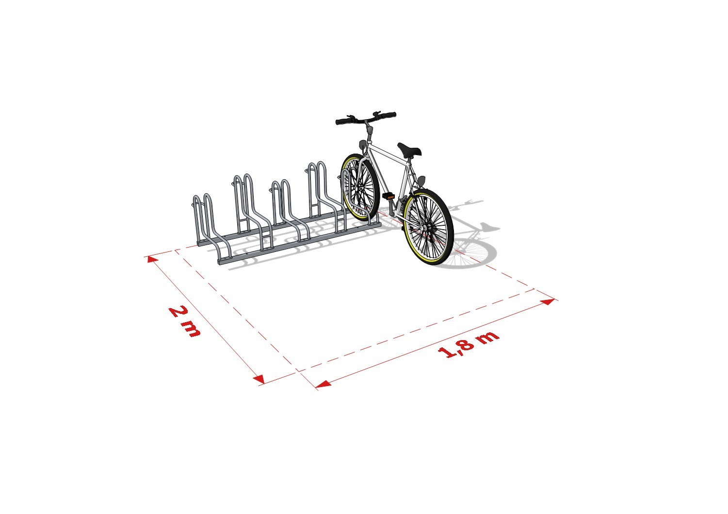Scarlett 5-Space Bike Rack – photo 11