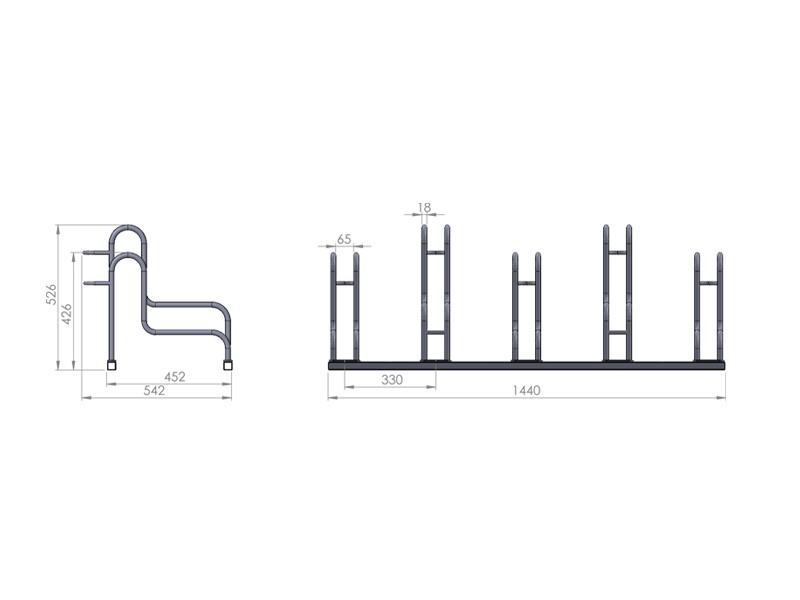 Scarlett 5-Space Bike Rack – photo 9