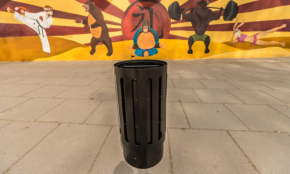 Jagna Street Litter Bin 30 l with Ashtray, Version II