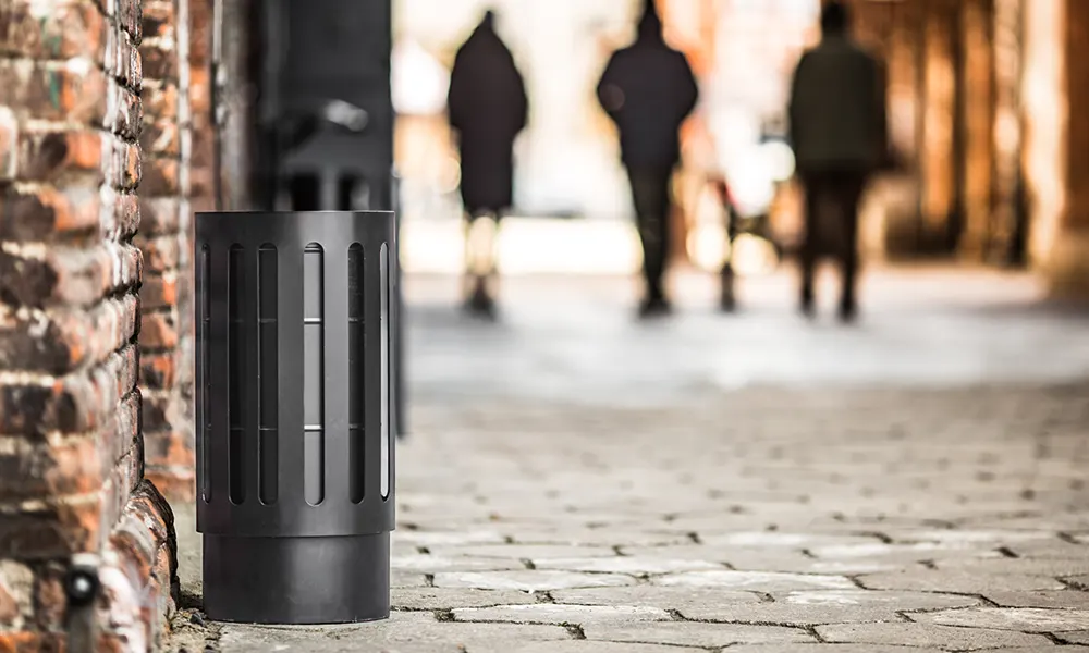 Jagna Street Litter Bin 30 l with Ashtray, Version II – photo 2