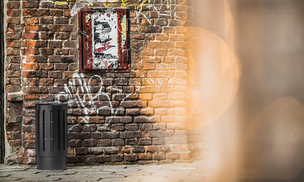 Jagna Street Litter Bin 30 l with Ashtray, Version II – photo 4