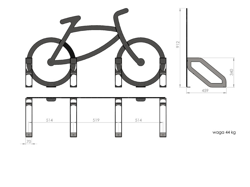 Vivian Bike Rack 4 Spaces Mini – photo 8