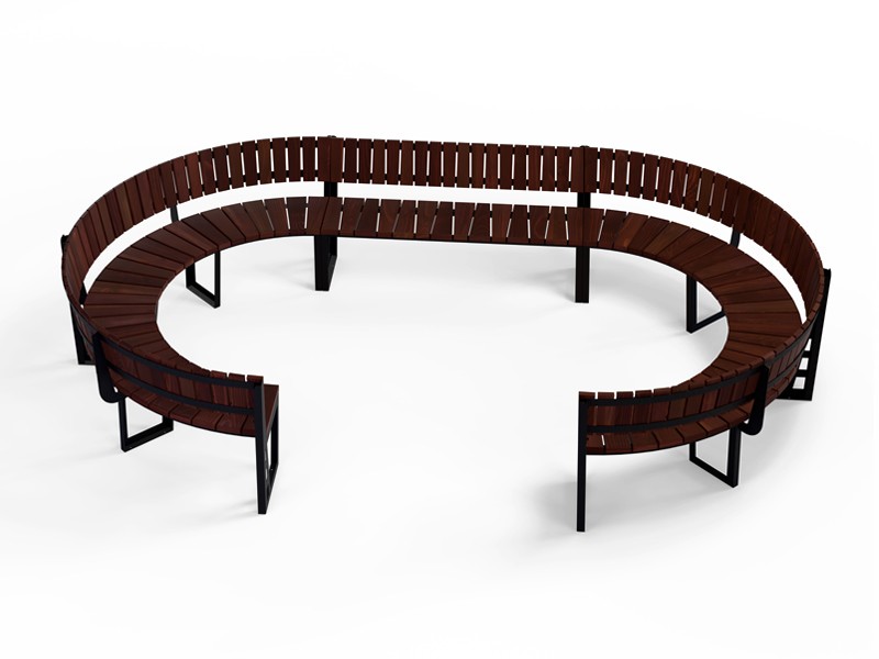 Maia Curved Bench Module No. 4, 476 cm – photo 4