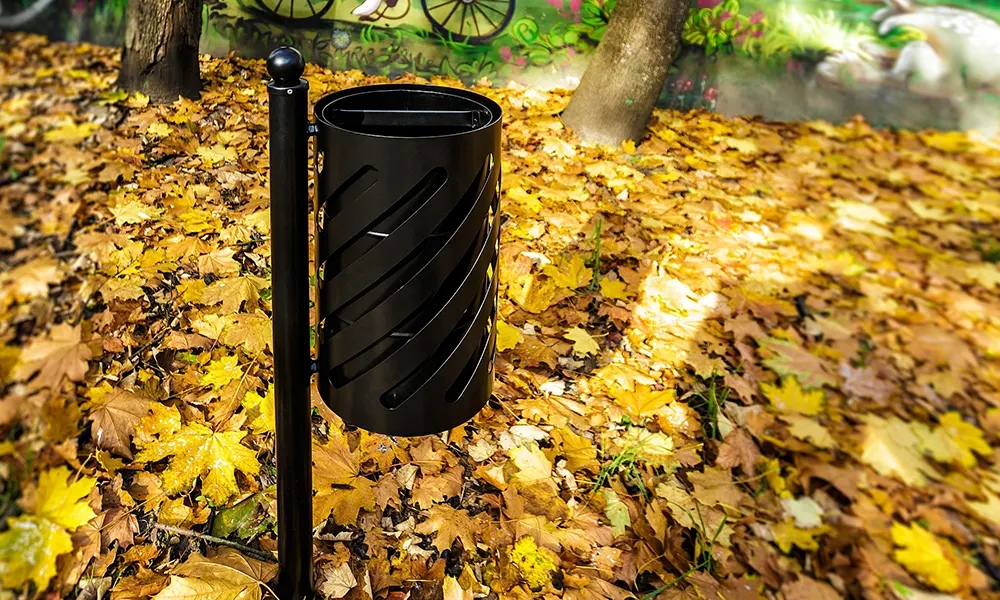 Alexandre 30 l Street Litter Bin with Ashtray, Version 2