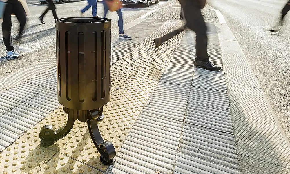Władysława 30 l Street Litter Bin with Ashtray, Height 79 cm – photo 3