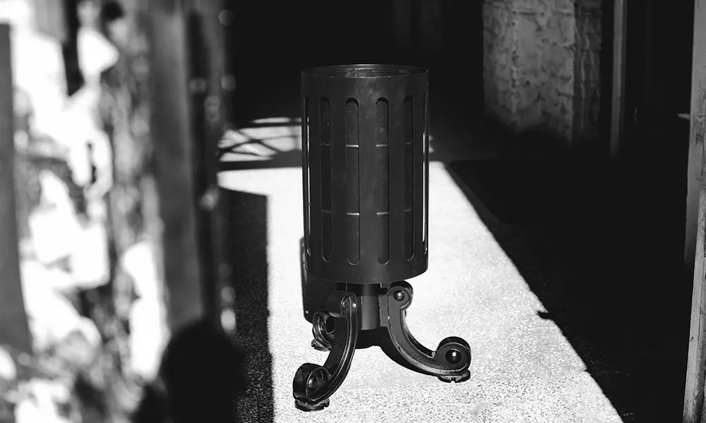 Władysława 30 l Street Litter Bin with Ashtray, Height 79 cm – photo 6