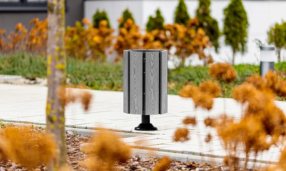 Iwona 30 l Street Litter Bin, WPC Composite