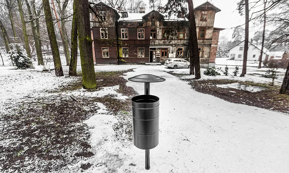 Izolda 30 l Freestanding Litter Bin with Ashtray – photo 6