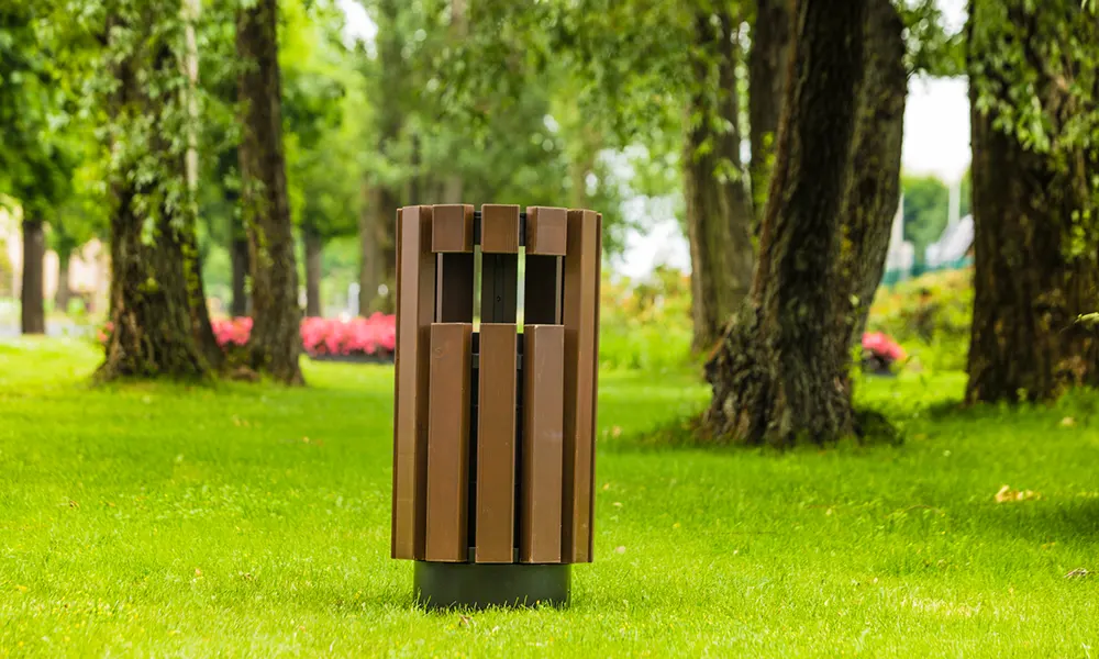 Lech 34 l Street Litter Bin with Ashtray – photo 5