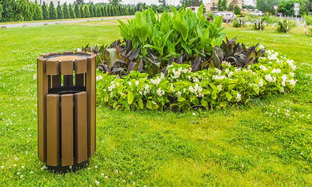Lech 34 l Street Litter Bin with Ashtray – photo 6