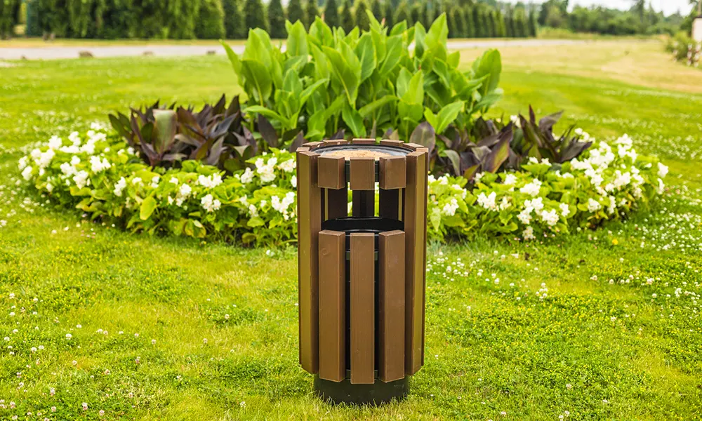 Lech 34 l Street Litter Bin with Ashtray – photo 7