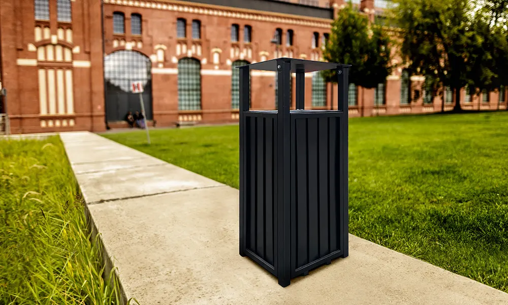 Florencia 75 l Street Litter Bin, Height 106 cm