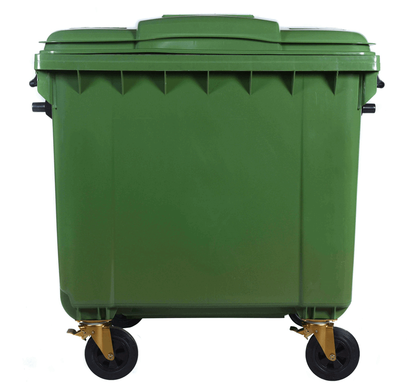 ESE 1100 l Waste Container, Green – photo 2