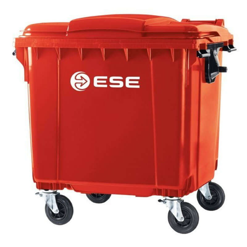 ESE 1100 l Waste Container, Red