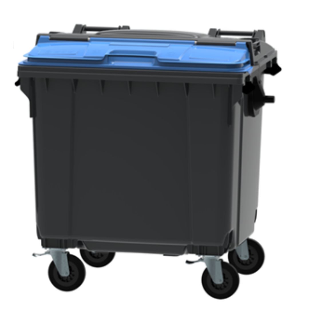 ESE 1100 l Lid-in-Lid Waste Container, Blue