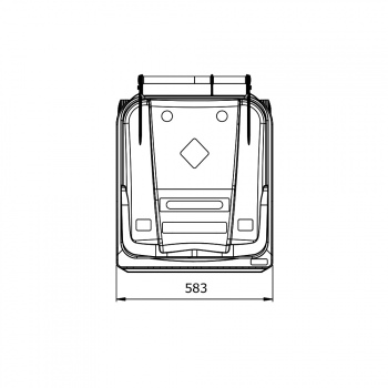 ESE 240 l Wheelie Bin, Blue – photo 2