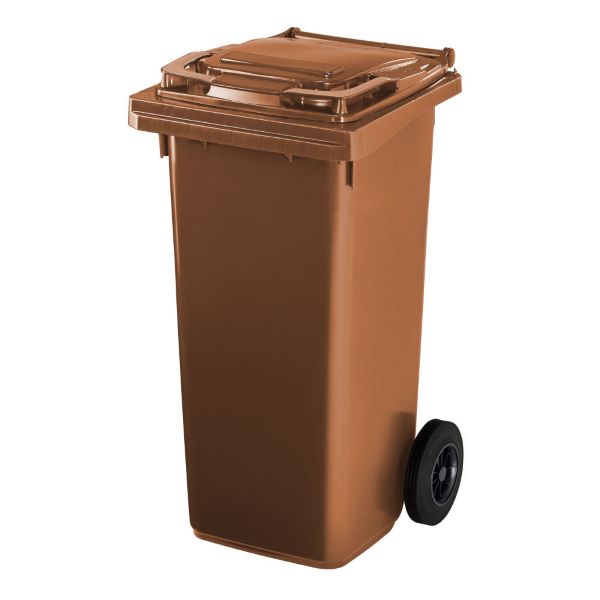 ESE 120 l Wheelie Bin, Brown
