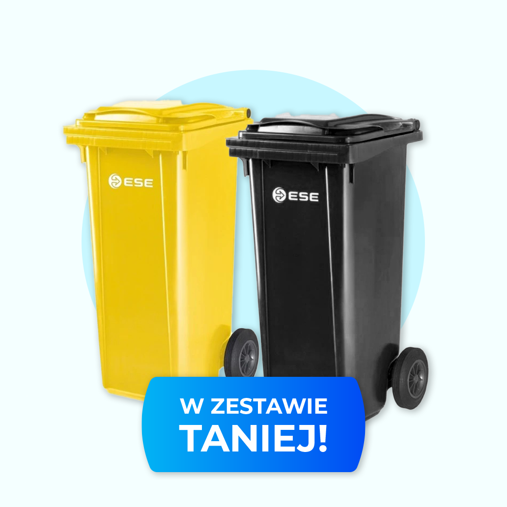 ESE 2 x 120 l Waste Bin Set