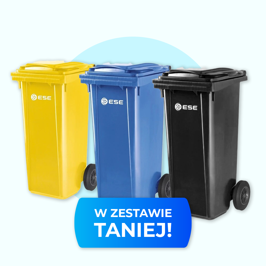 ESE 3 x 120 l Waste Bin Set