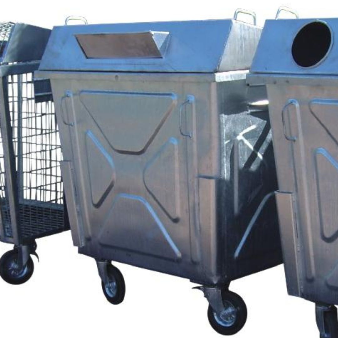 Bronisław 1100 l metal container for paper