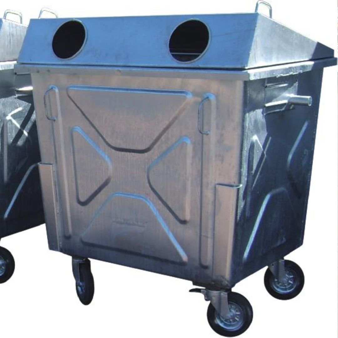 Darina 1100 l metal container for plastic or glass