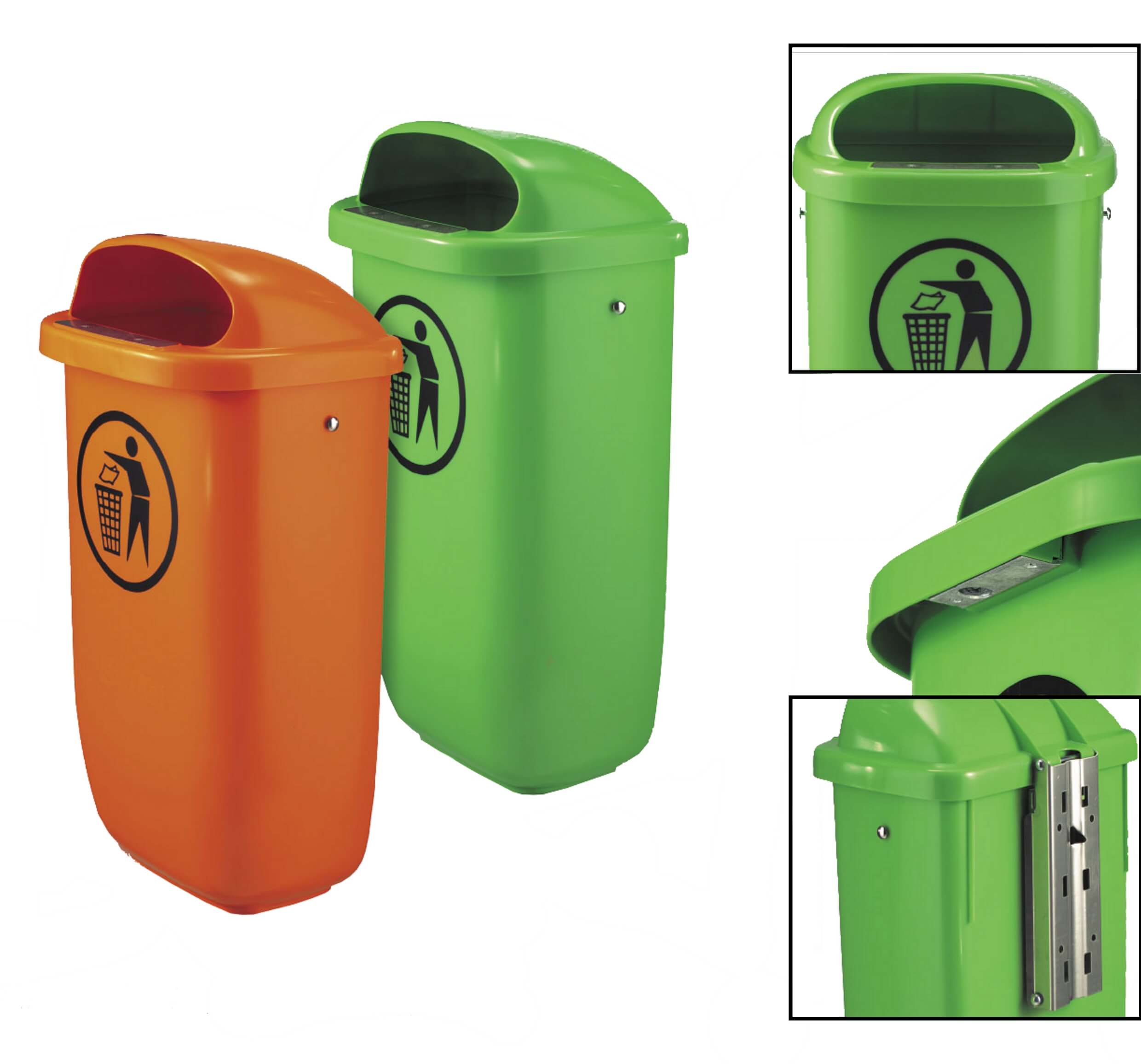 Tadeusz 50 l Street Litter Bin – photo 4
