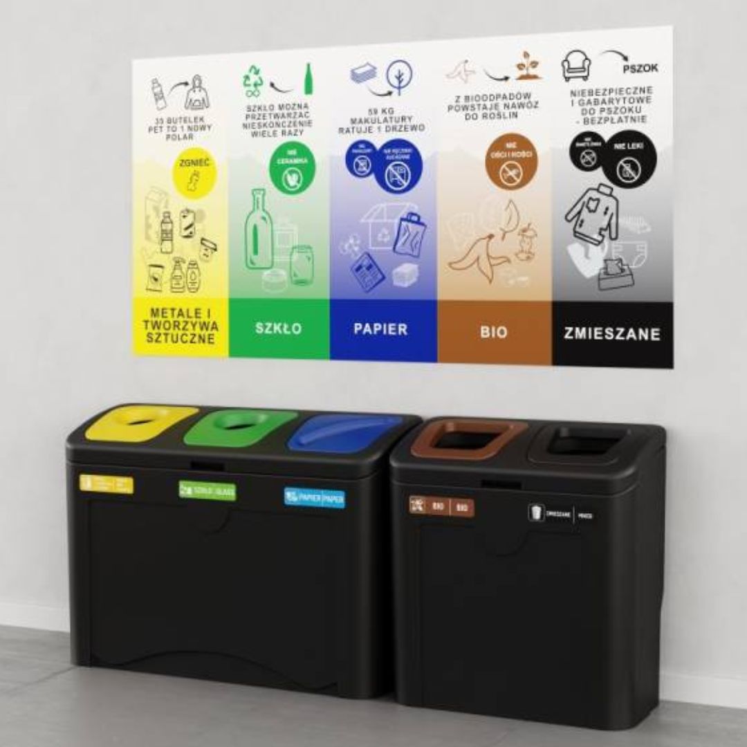 Marcelo 5 x 50 l Recycling Bin – photo 3