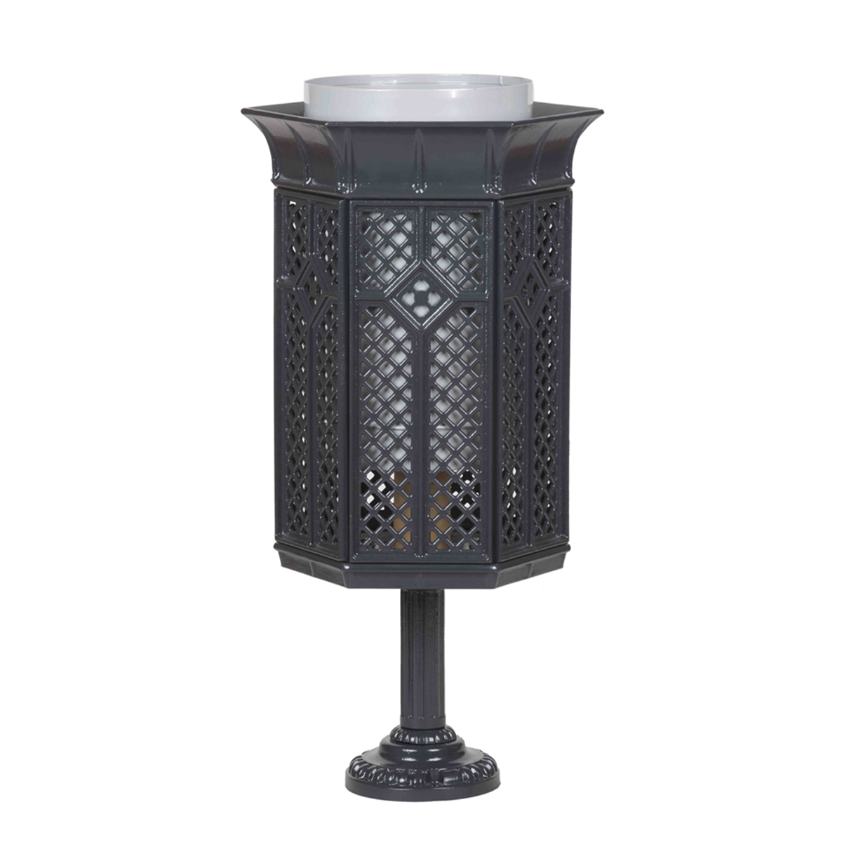 Olga 40 l Cast Iron Street Litter Bin – photo 2