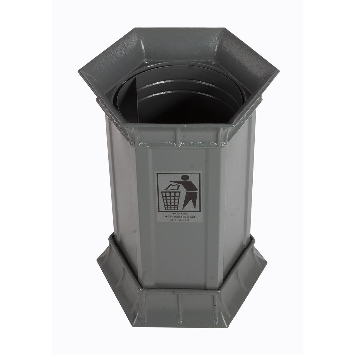 Bogdana Street Litter Bin 60 l, Steel and Cast Iron – photo 2