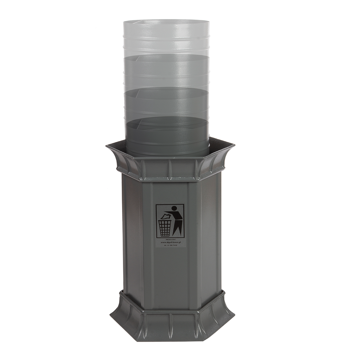Bogdana Street Litter Bin 60 l, Steel and Cast Iron – photo 3