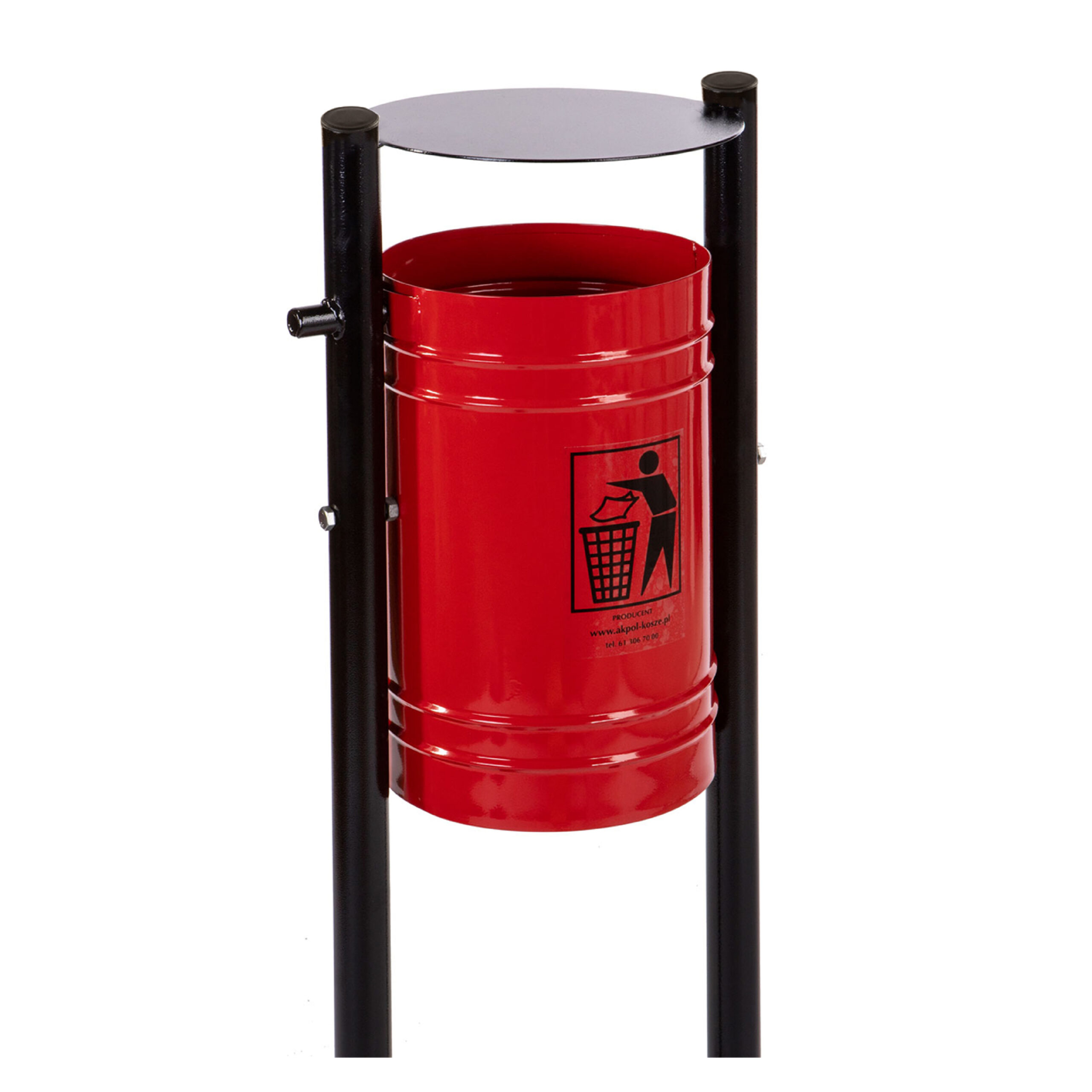 Elina Post-Mounted Litter Bin 35 l 480x400x1250 mm