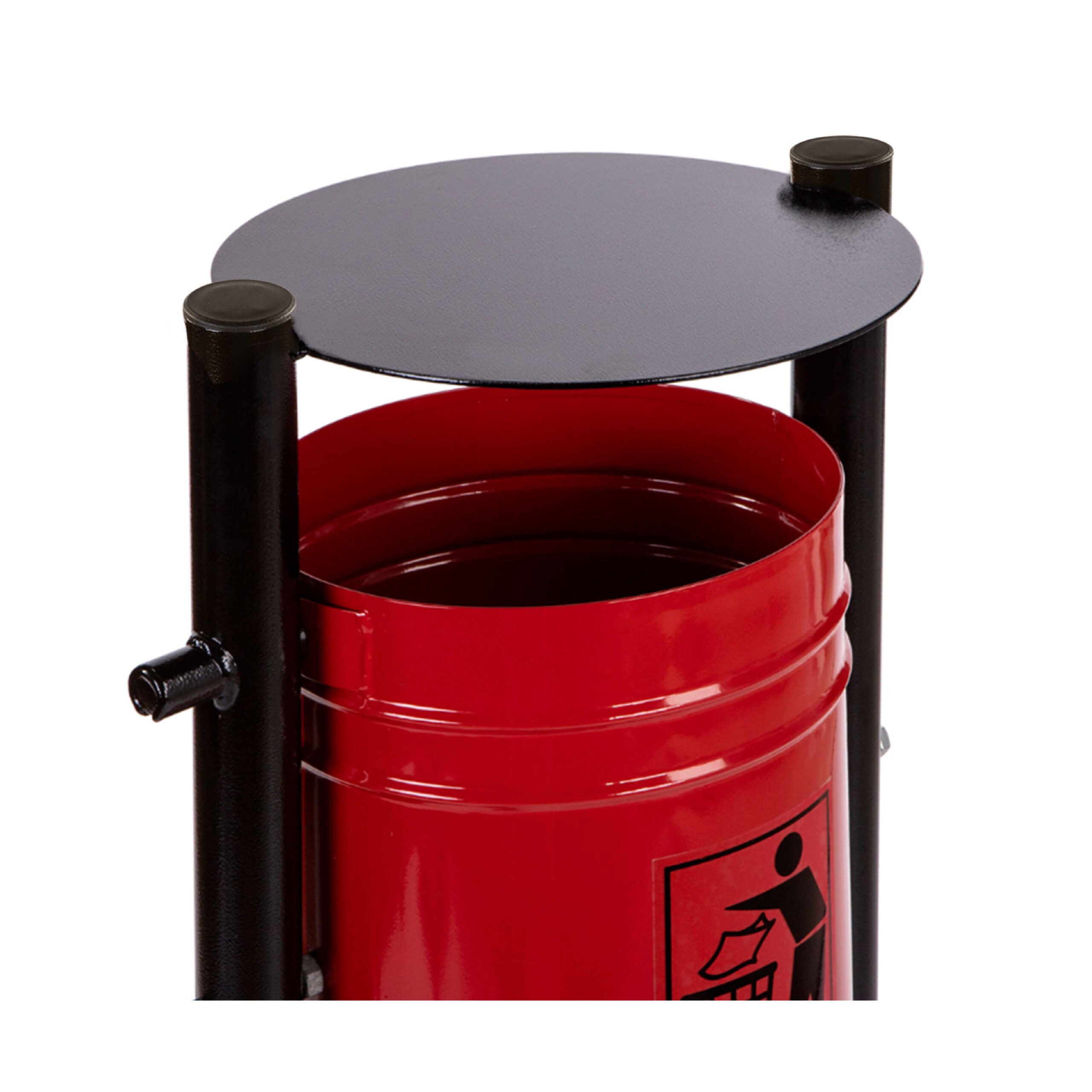 Elina Post-Mounted Litter Bin 35 l 480x400x1250 mm – photo 3