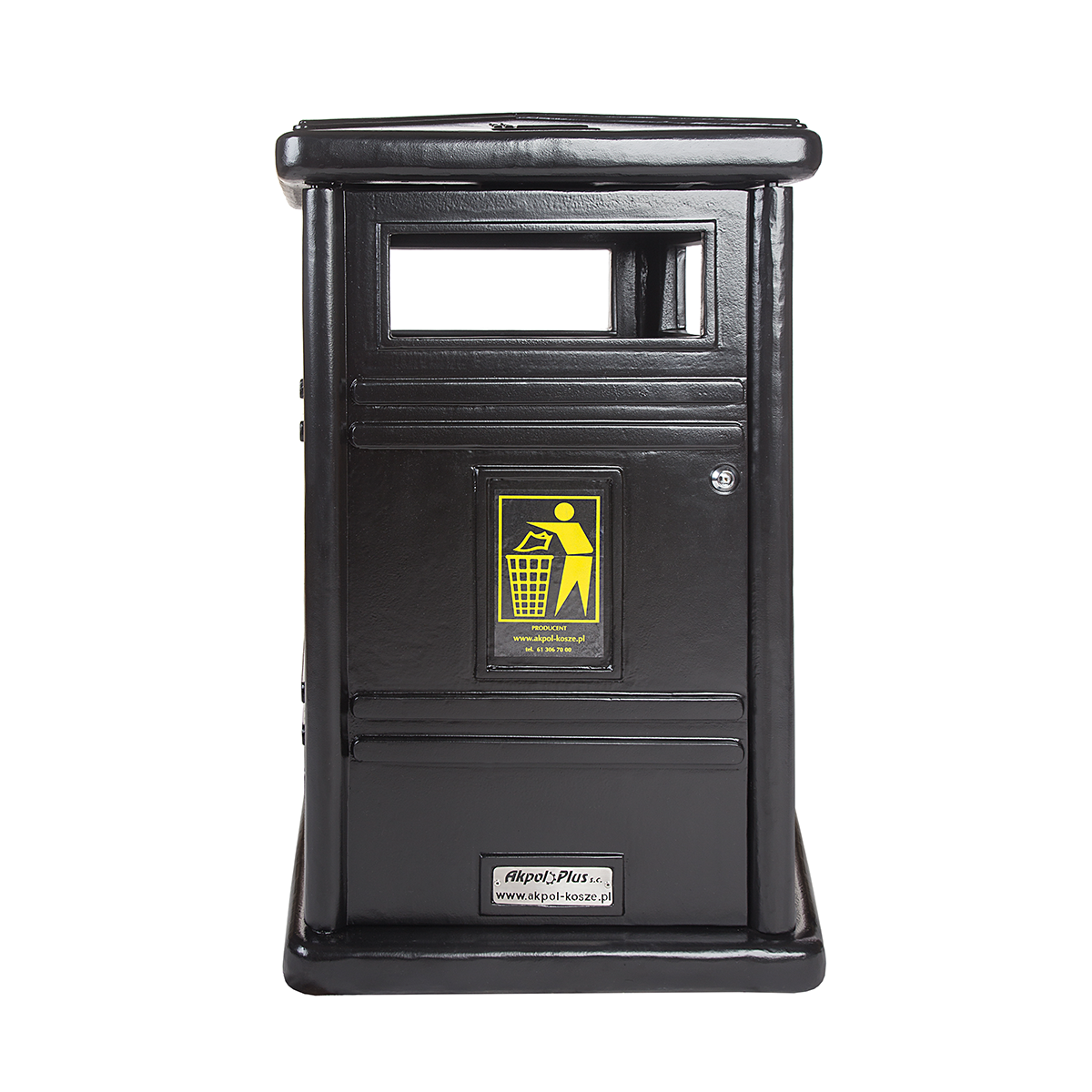 Marcus cast iron street litter bin 120 l