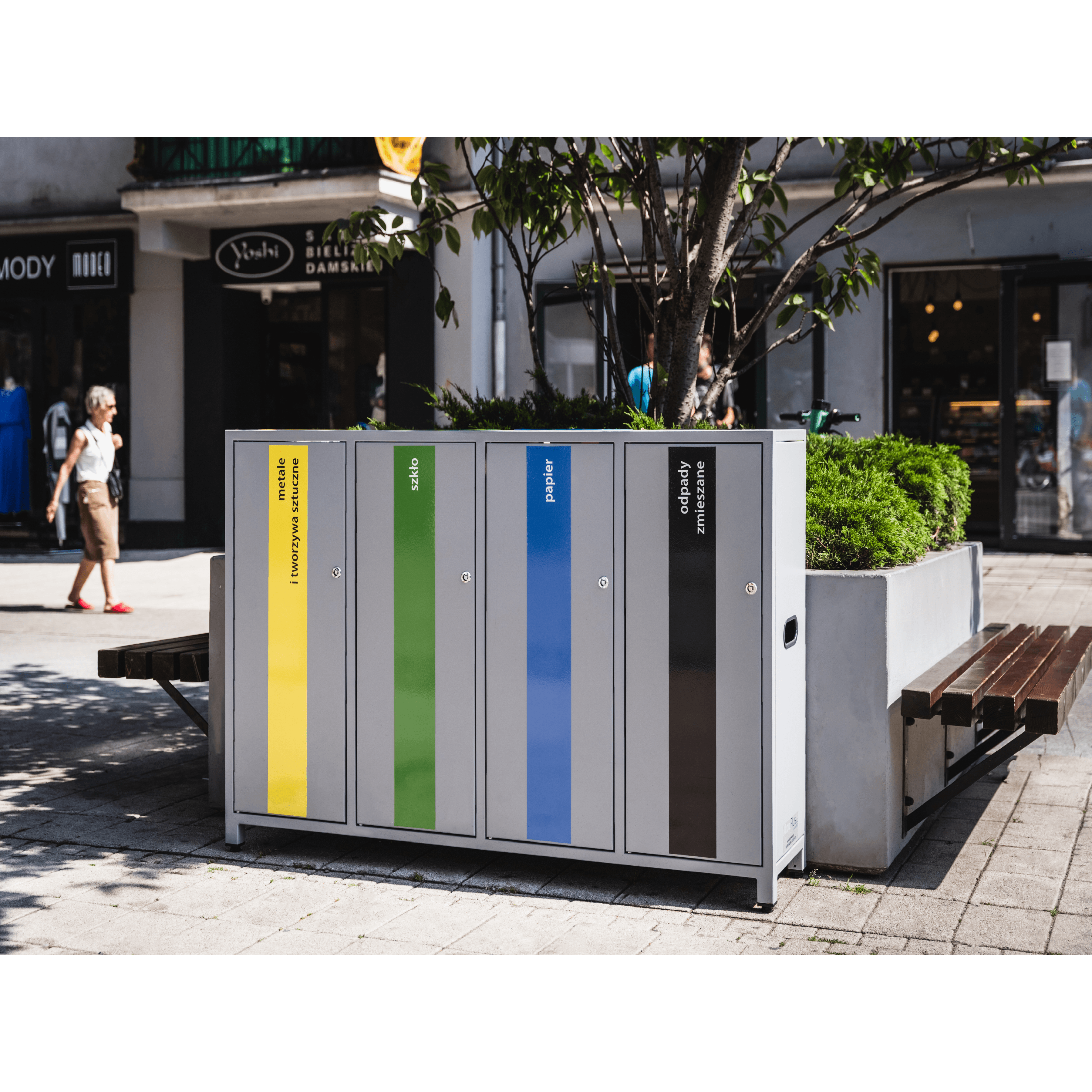 Abfallsammelstation Vincent Segment 80 l – Foto 4