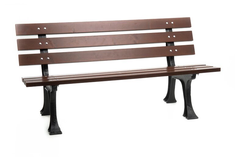 Inga cast iron bench with backrest 180 cm – photo 4