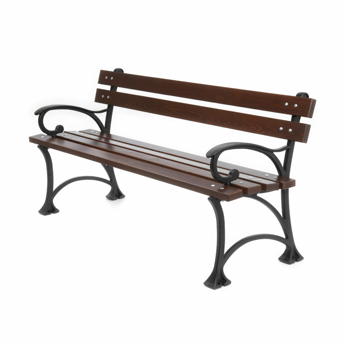 Antoine cast iron bench with backrest 180 cm
