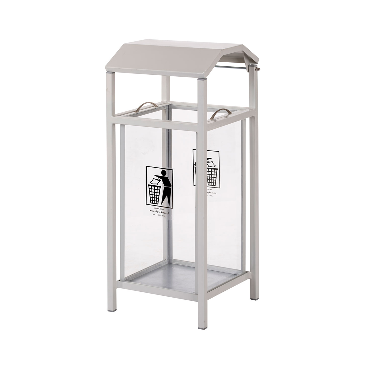 Liza 65 l Transparent Litter Bin