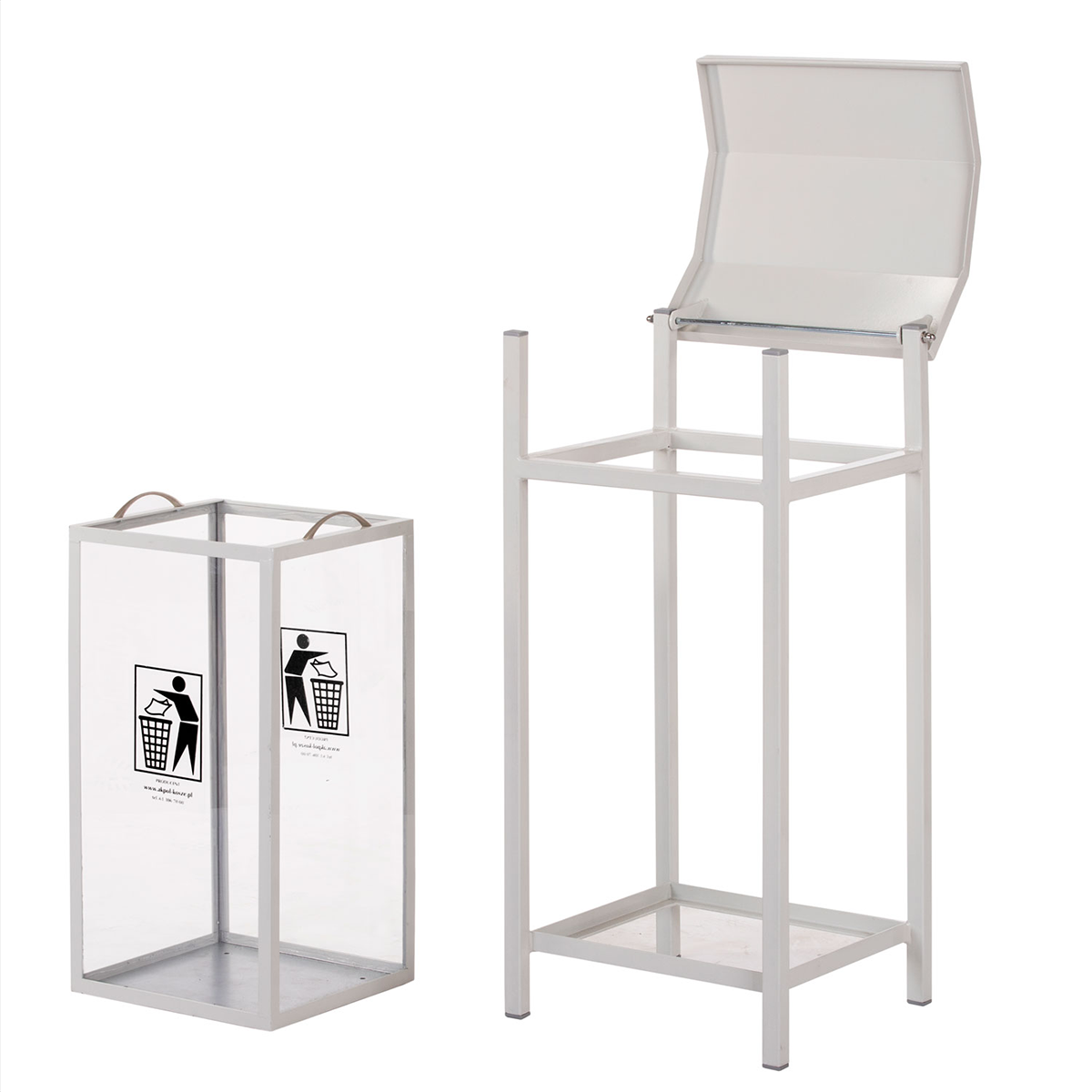 Liza 65 l Transparent Litter Bin – photo 3