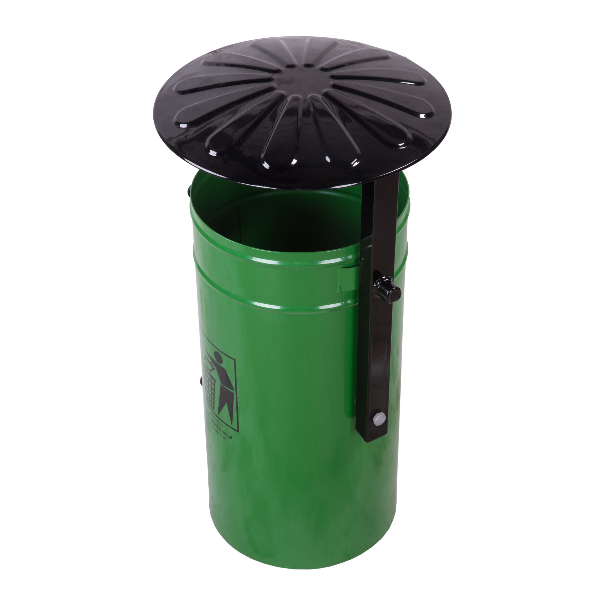 Alicja 50 l Street Litter Bin with Canopy 81 cm – photo 3